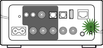 Blink rear green HEOS Link